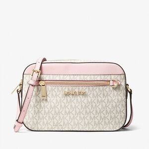NWOT  Michael Kors Pink and Signature Crossbody Bag